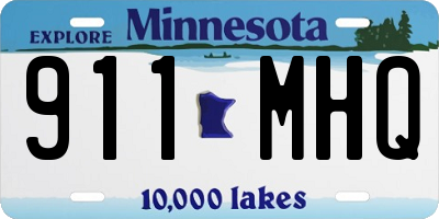 MN license plate 911MHQ