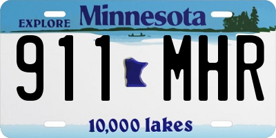 MN license plate 911MHR
