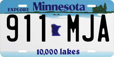 MN license plate 911MJA