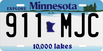 MN license plate 911MJC