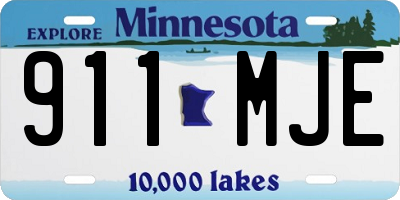 MN license plate 911MJE