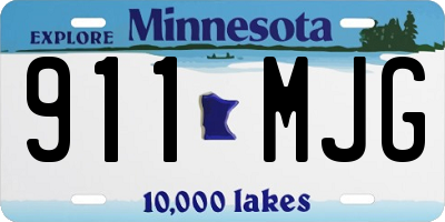 MN license plate 911MJG