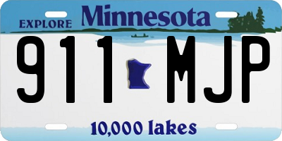 MN license plate 911MJP