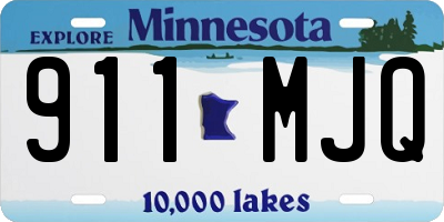 MN license plate 911MJQ