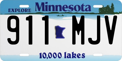 MN license plate 911MJV