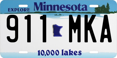 MN license plate 911MKA