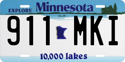 MN license plate 911MKI