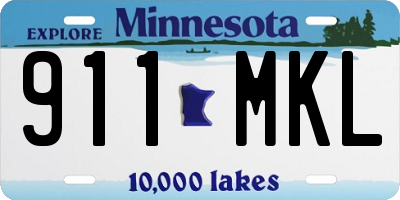 MN license plate 911MKL