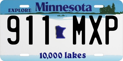 MN license plate 911MXP