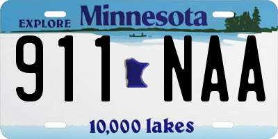 MN license plate 911NAA