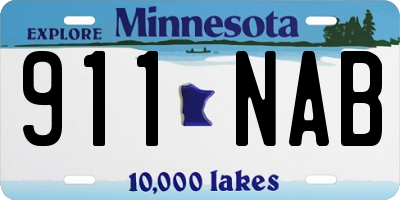 MN license plate 911NAB