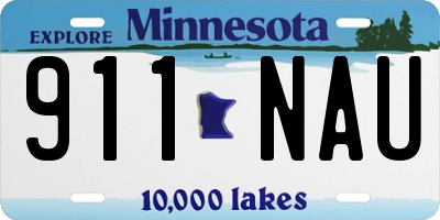 MN license plate 911NAU