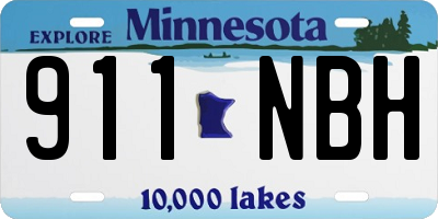 MN license plate 911NBH