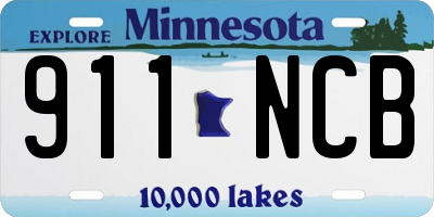 MN license plate 911NCB