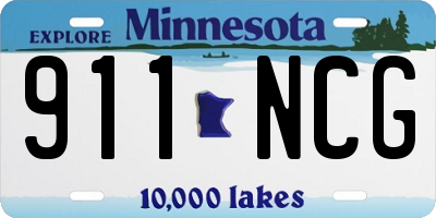 MN license plate 911NCG