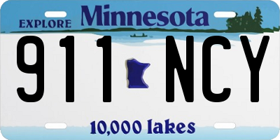 MN license plate 911NCY