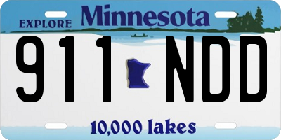 MN license plate 911NDD