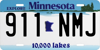 MN license plate 911NMJ