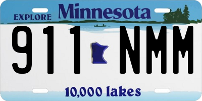 MN license plate 911NMM