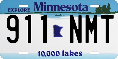 MN license plate 911NMT
