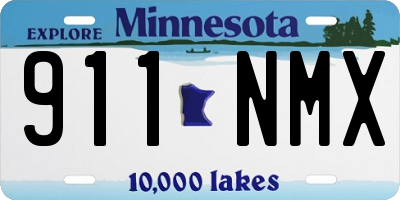 MN license plate 911NMX
