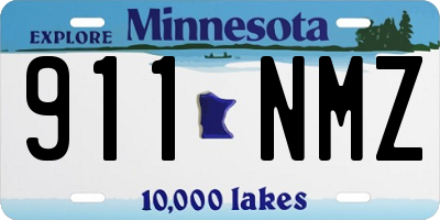 MN license plate 911NMZ
