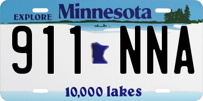 MN license plate 911NNA