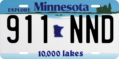 MN license plate 911NND