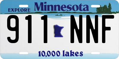 MN license plate 911NNF