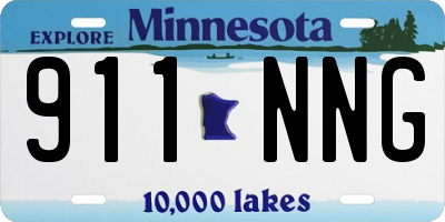 MN license plate 911NNG