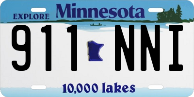 MN license plate 911NNI