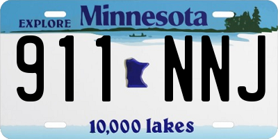 MN license plate 911NNJ