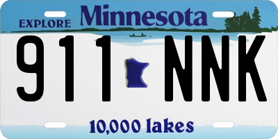 MN license plate 911NNK