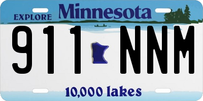 MN license plate 911NNM