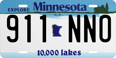 MN license plate 911NNO