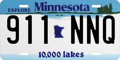 MN license plate 911NNQ