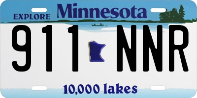 MN license plate 911NNR