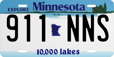 MN license plate 911NNS