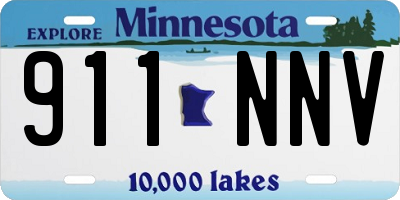 MN license plate 911NNV