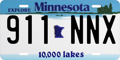 MN license plate 911NNX