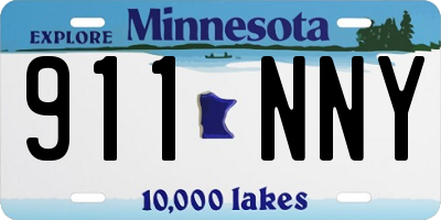 MN license plate 911NNY