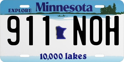 MN license plate 911NOH