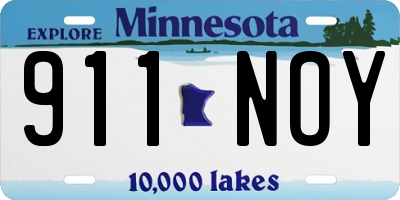 MN license plate 911NOY