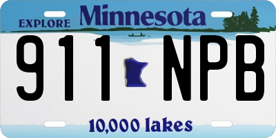 MN license plate 911NPB