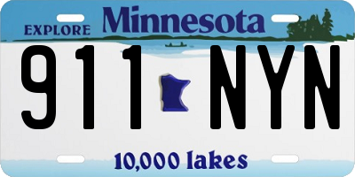 MN license plate 911NYN