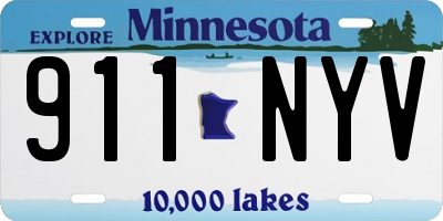 MN license plate 911NYV