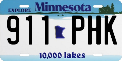 MN license plate 911PHK