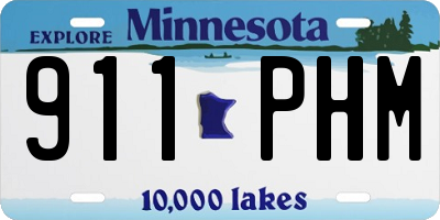MN license plate 911PHM