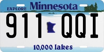 MN license plate 911QQI