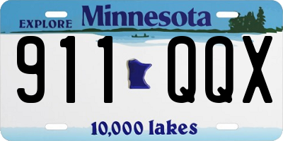 MN license plate 911QQX